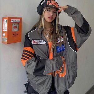 SORA Clothing Unisex Chainsaw Man Blood Engine Racing Jacket